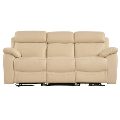 Newsome Genuine Leather Black Electric Power Recliner 3+2+1 Seater Sofa Set