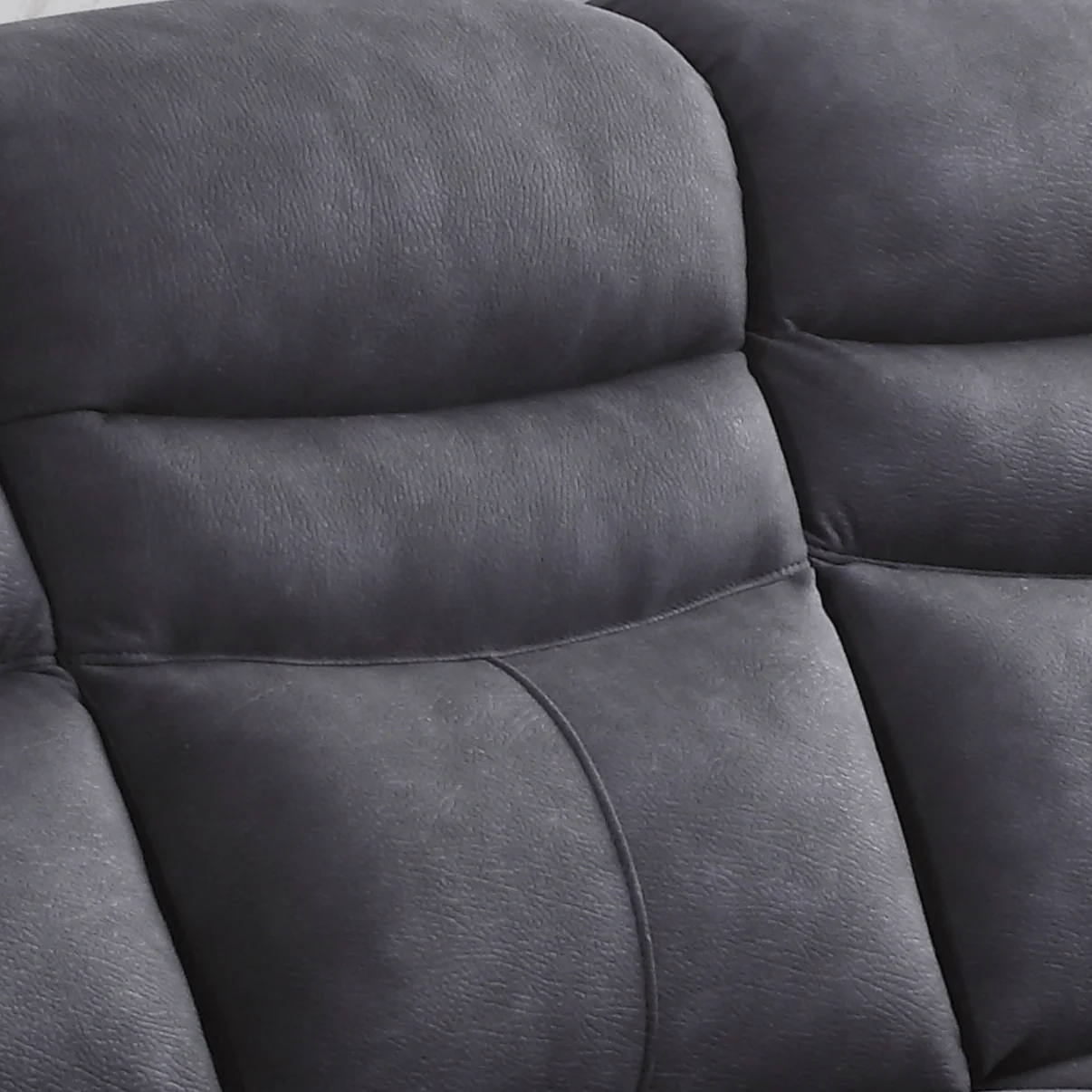 Gilford Grey Fabric Manual Recliner 2+1+1 Seater Sofa Set