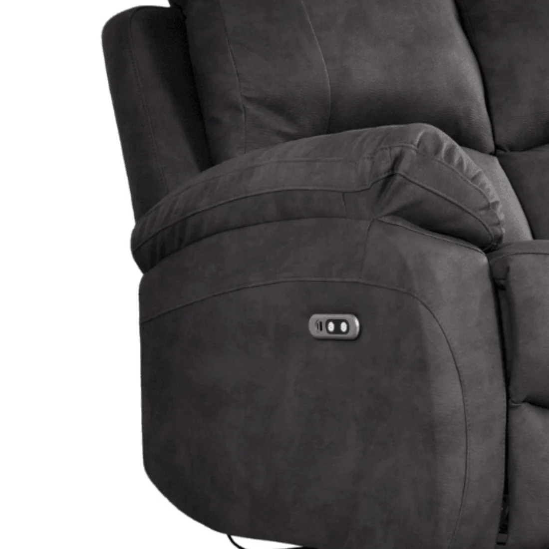 Pittsburgh Grey Fabric Electric Recliner 2+1 Seater Sofa Set