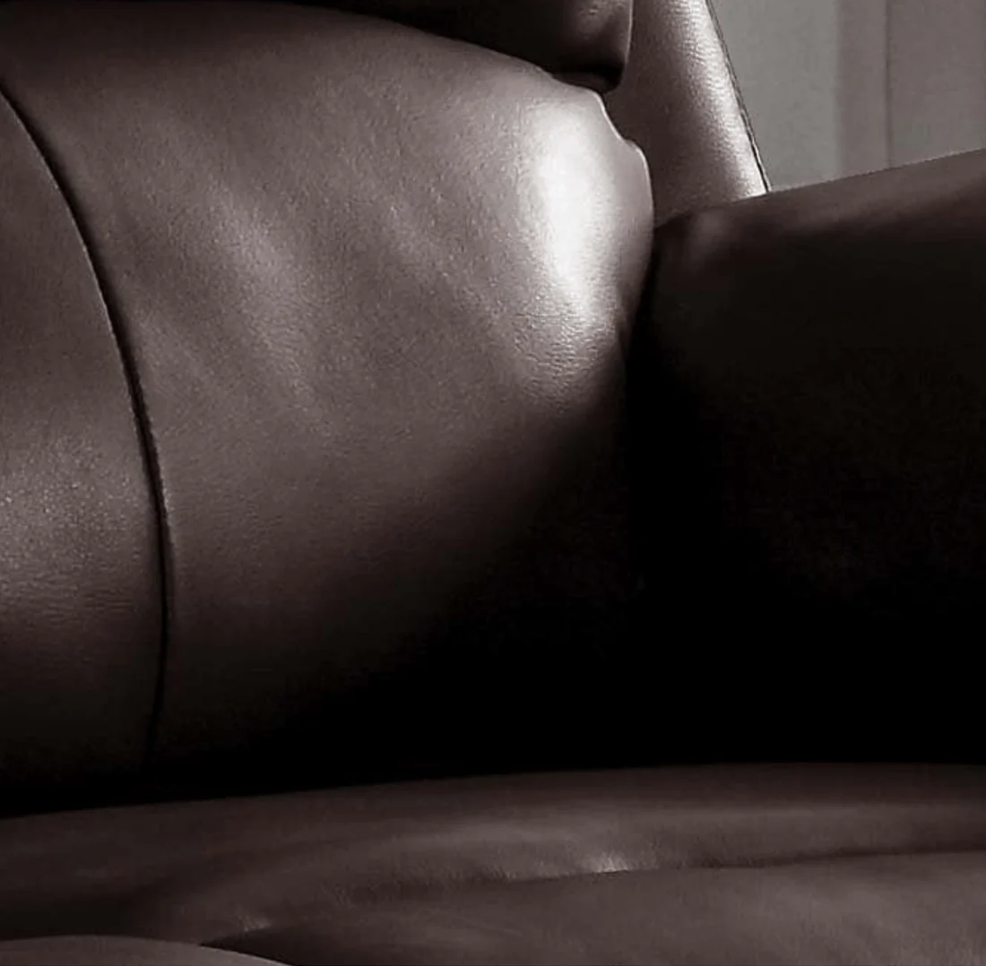 Pittsburgh Brown Leather Manual Recliner 2+2 Seater Sofa Set