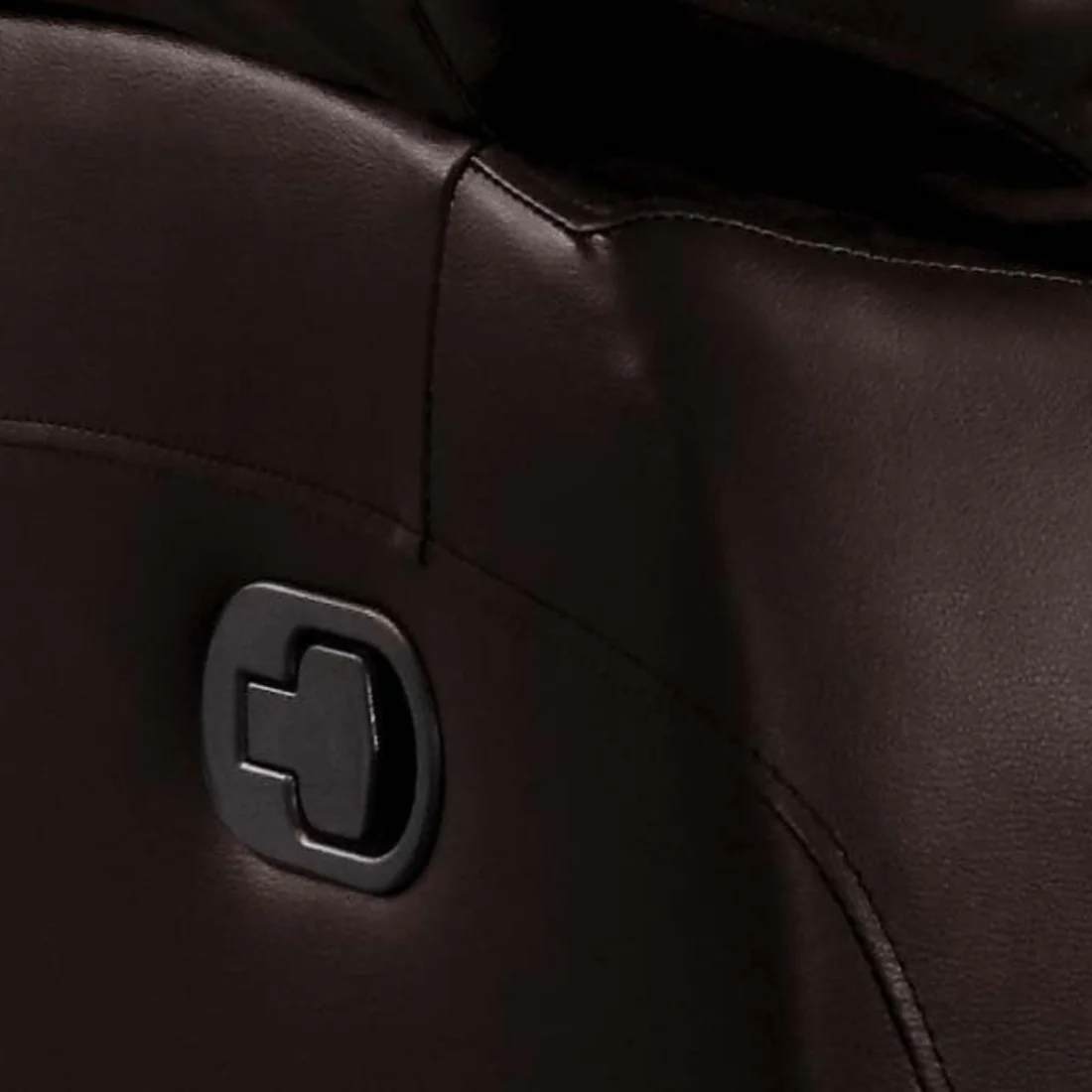 Pittsburgh Brown Leather Manual Recliner 2 Seater Sofa