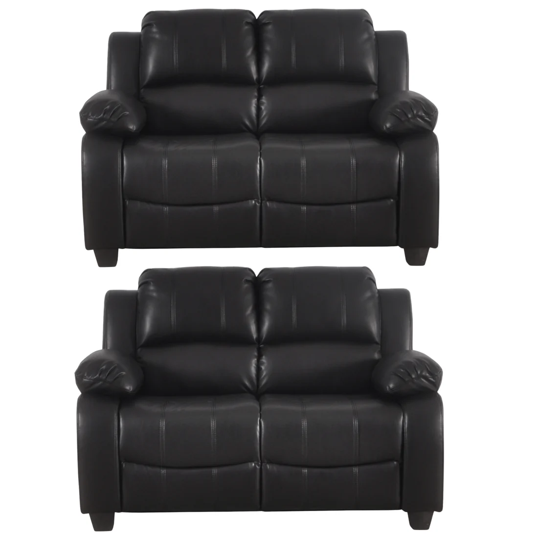 Brooker Brown Leather 2+2 Seater Sofa Set