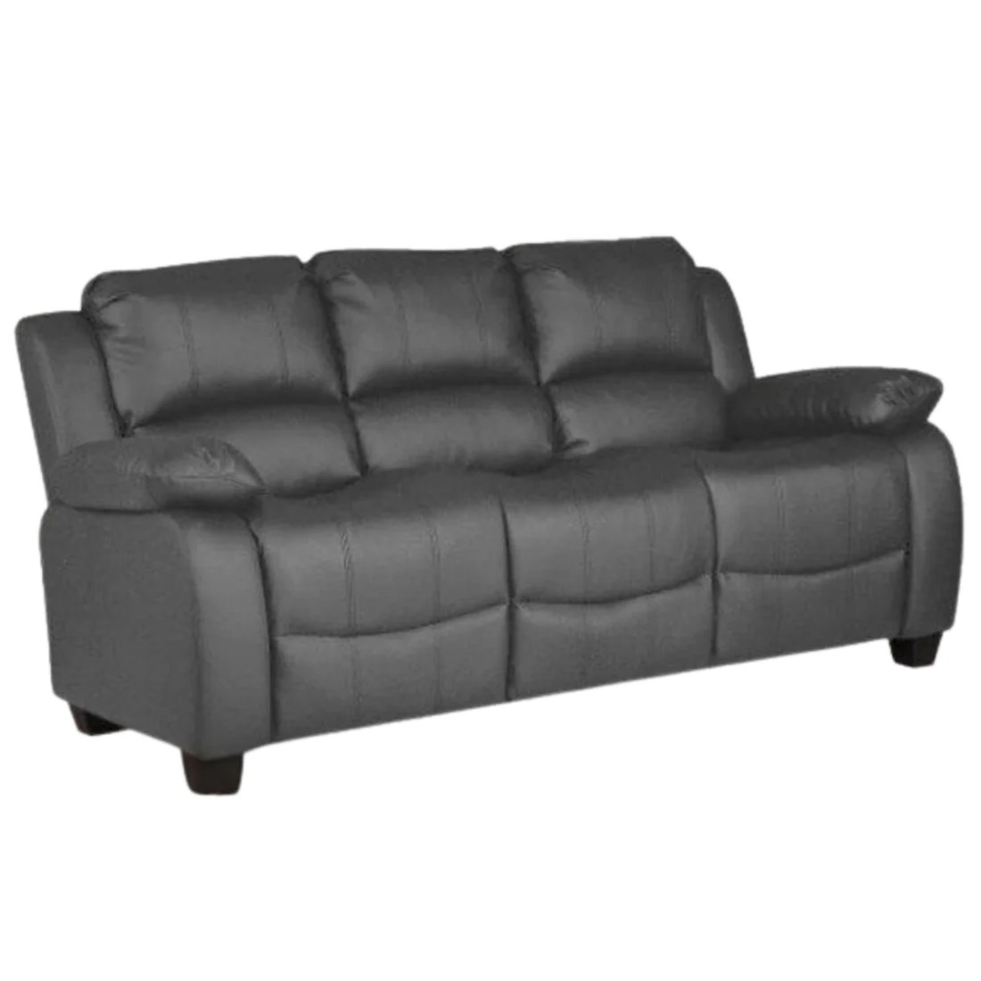 Brooker Cream Leather 3 Seater Sofa