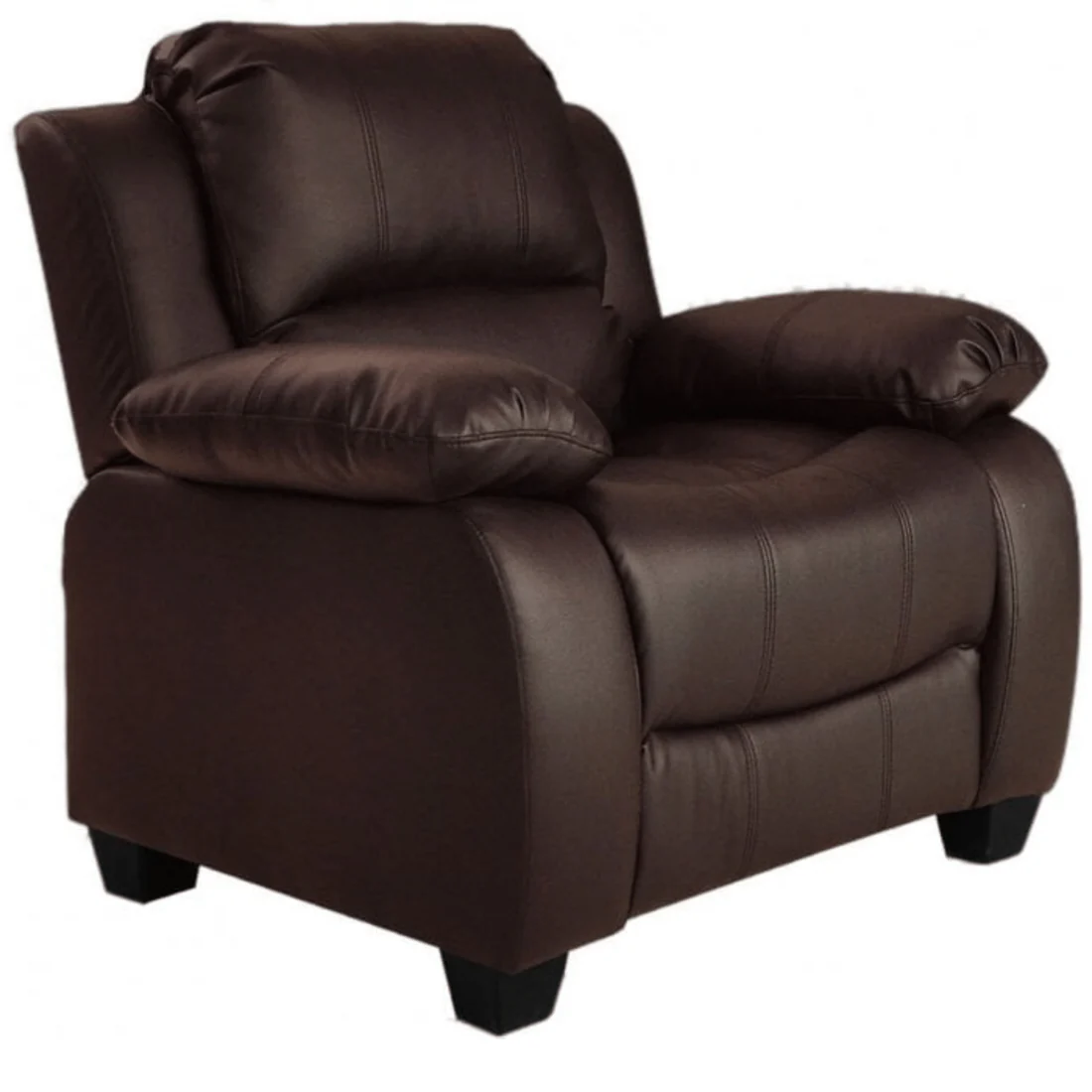 Brooker Black Leather Armchair