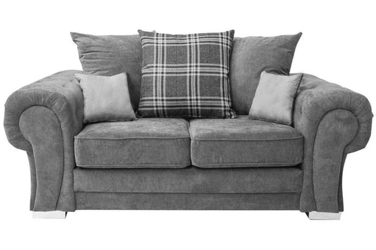 Amaya Scatter Grey Fabric 2 Seater Sofa