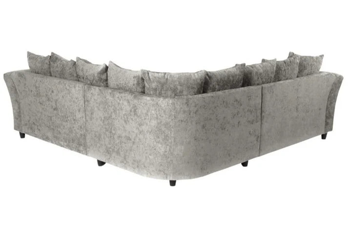 Carlisle Truffle Fabric High Back Corner Sofa