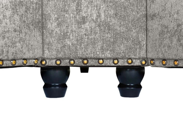 Carlisle Truffle Fabric High Back Corner Sofa