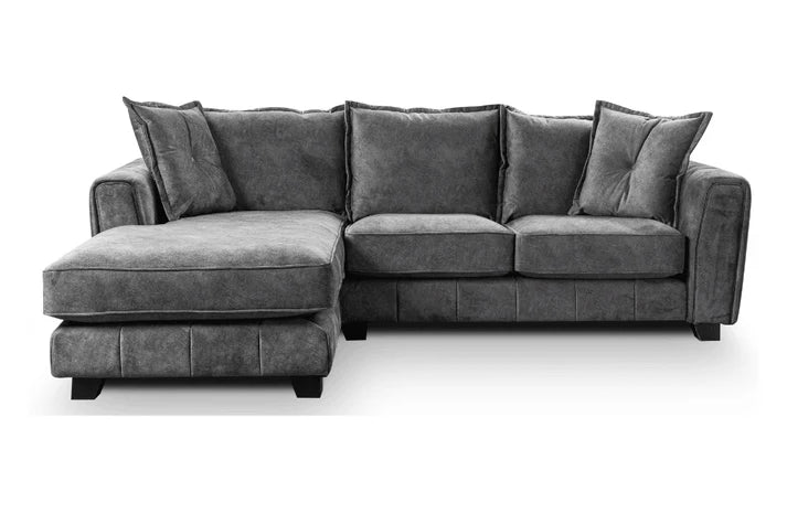 Avanti Left Hand Fabric Corner Chaise - Grey