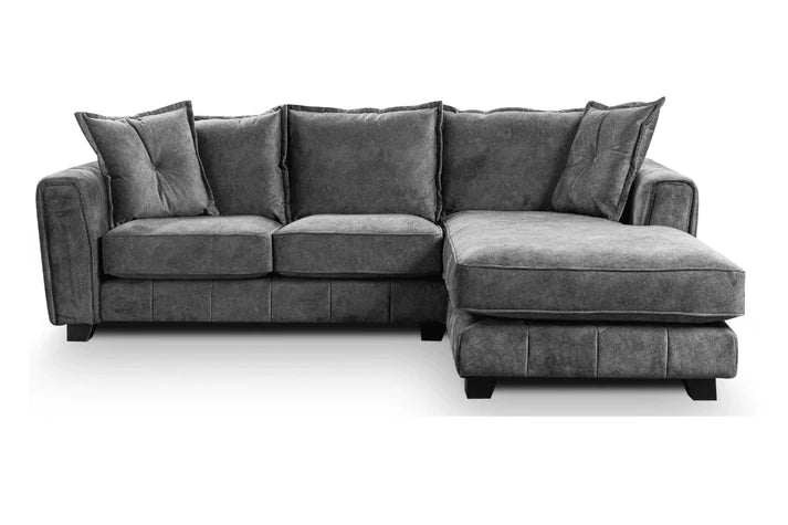 Avanti Right Hand Fabric Corner Chaise - Grey
