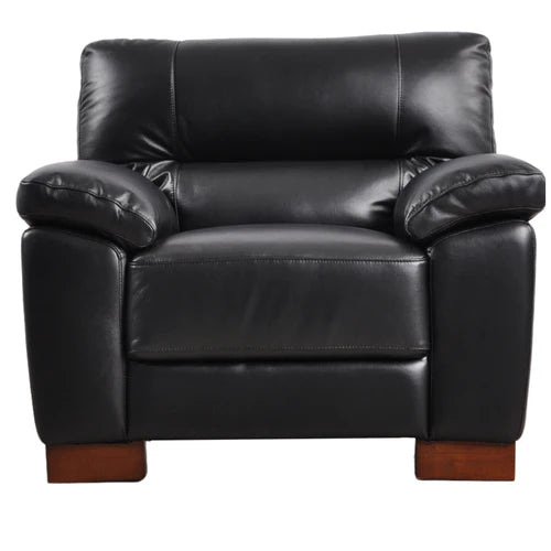 Dalmore Genuine Leather Grey Armchair