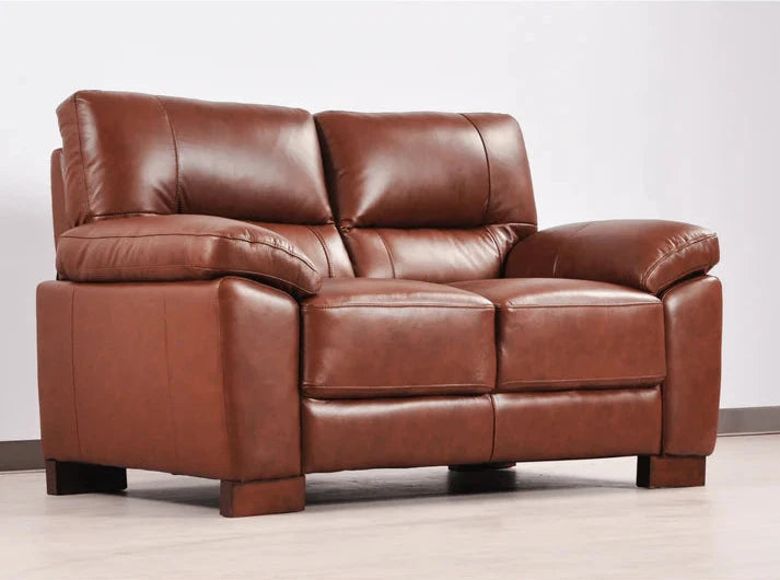 Pavilion Genuine Leather Tan 2+2 Seater Sofa Set
