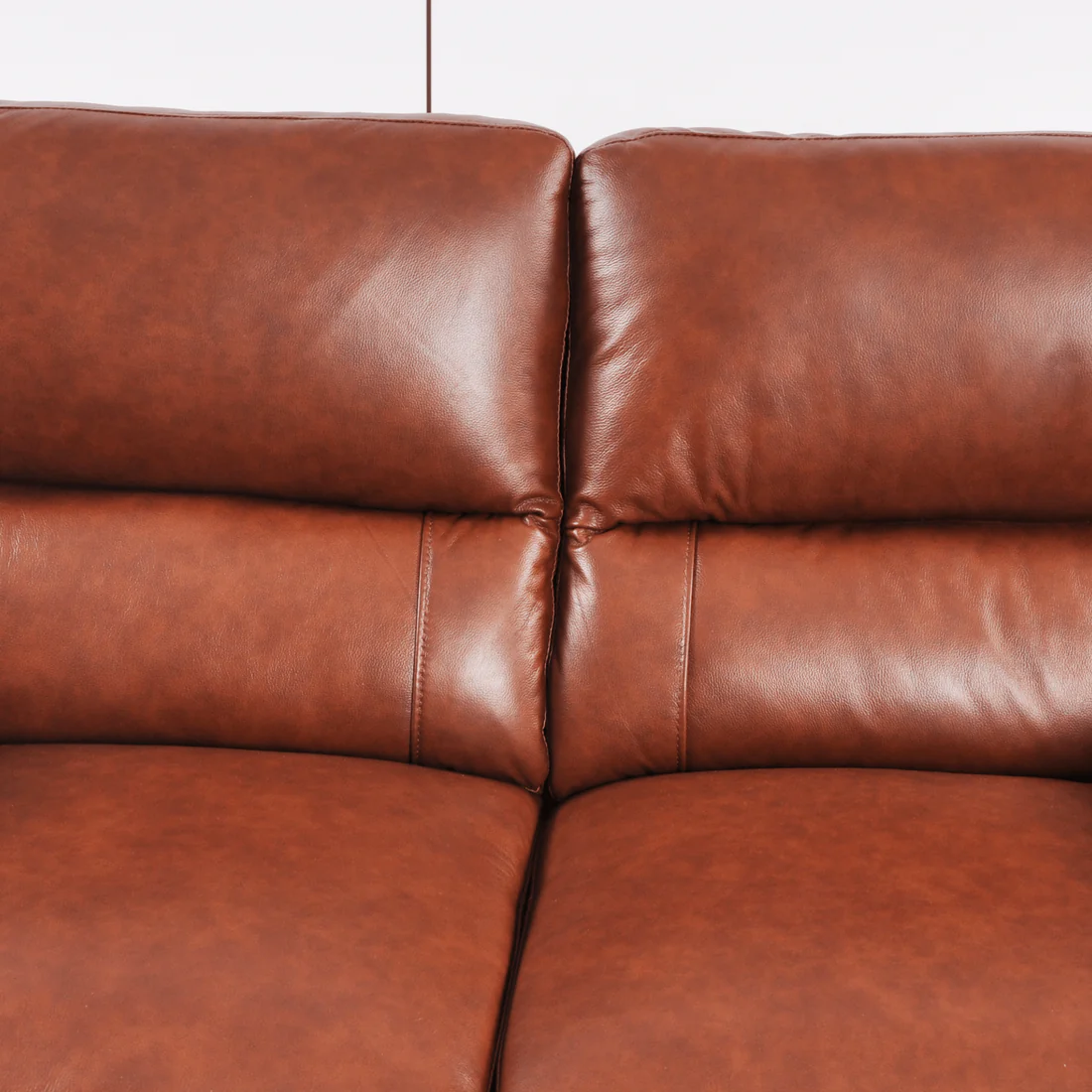 Pavilion Genuine Leather Tan 2 Seater Sofa