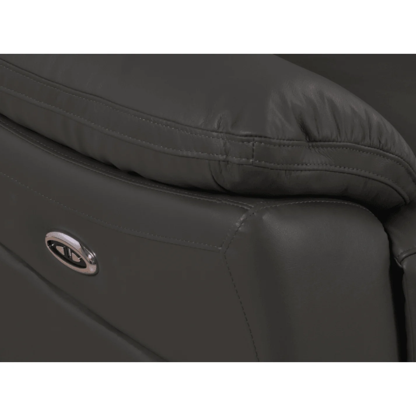 Newsome Genuine Leather Grey Electric Power Recliner 2+1 Seater Sofa Set