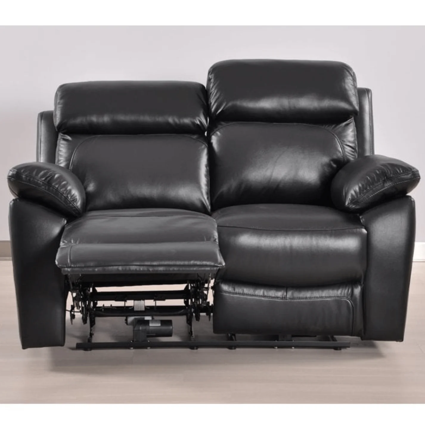 Newsome Genuine Leather Black Electric Power Recliner 2+1 Seater Sofa Set