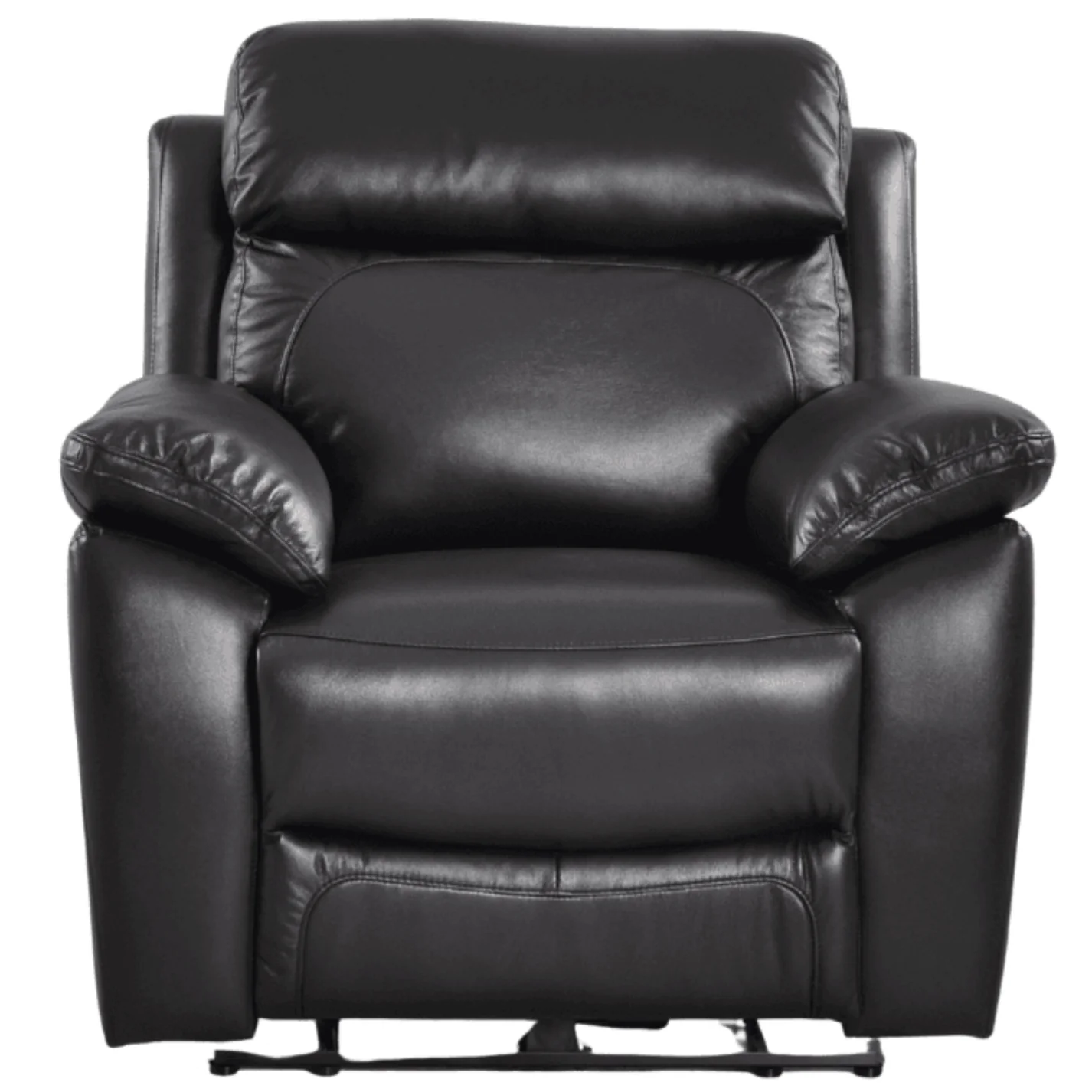 Newsome Genuine Leather Grey Electric Power Recliner Armchair