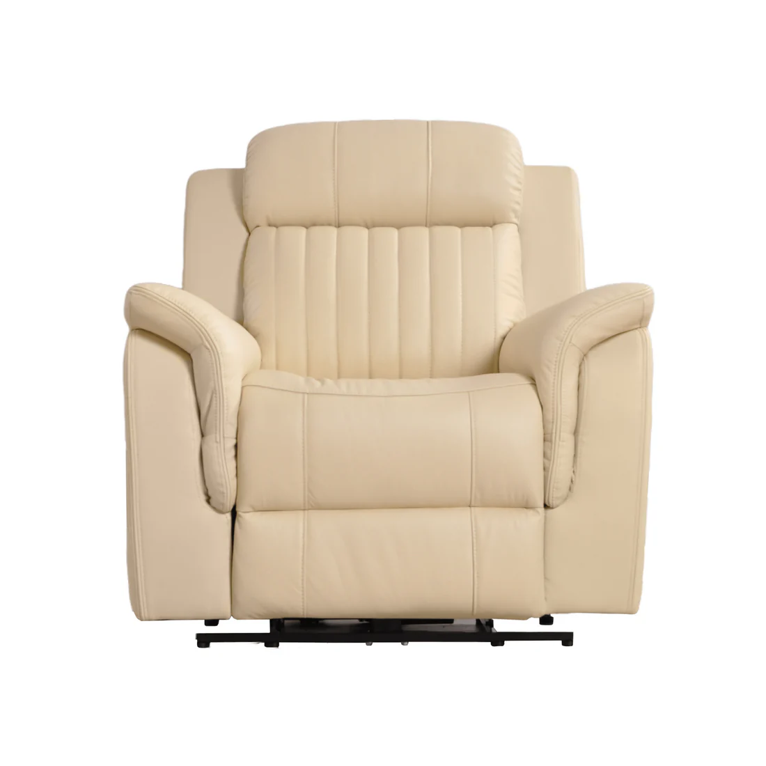 Bravado Genuine Leather Tan Electric Power Recliner Armchair