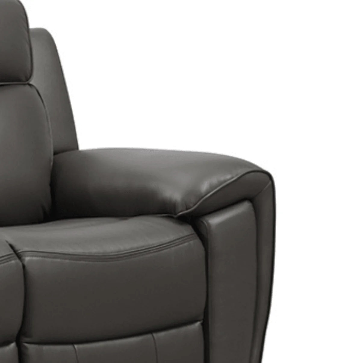 Nevara Genuine Leather Grey Electric Power Recliner 2+2 Seater Sofa Set