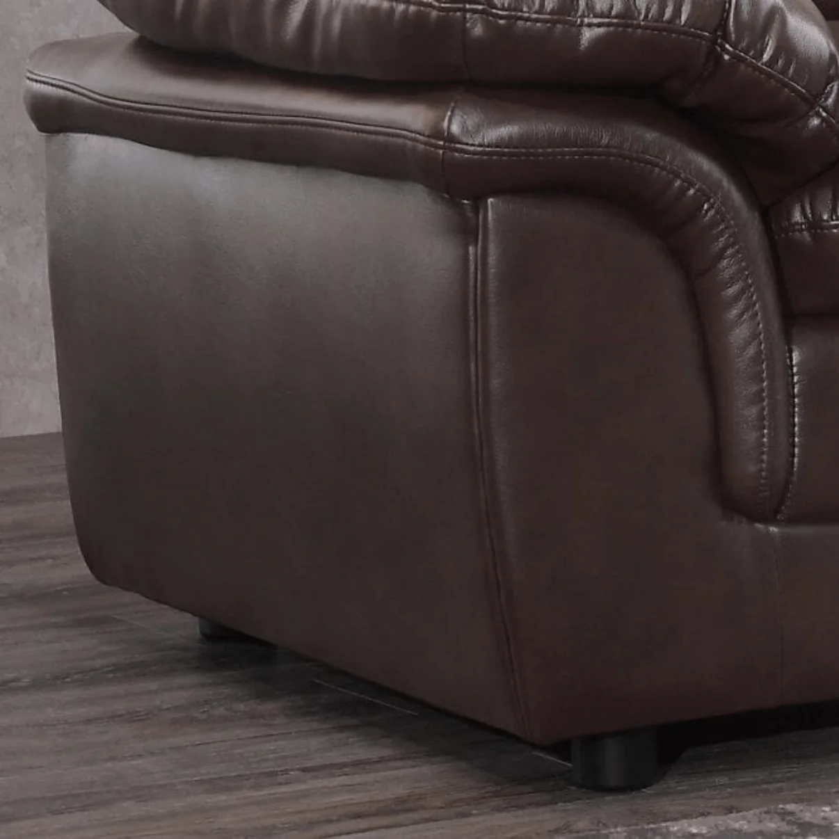 Amaya Brown Leather Armchair
