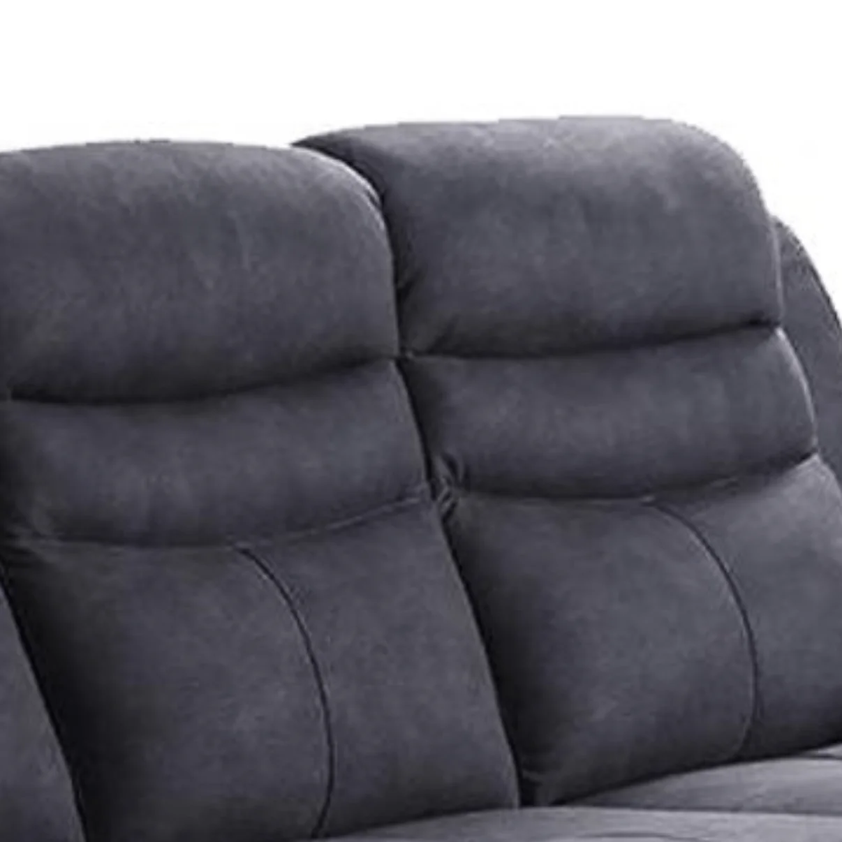 Gilford Grey Fabric Manual Recliner 2+2 Seater Sofa Set