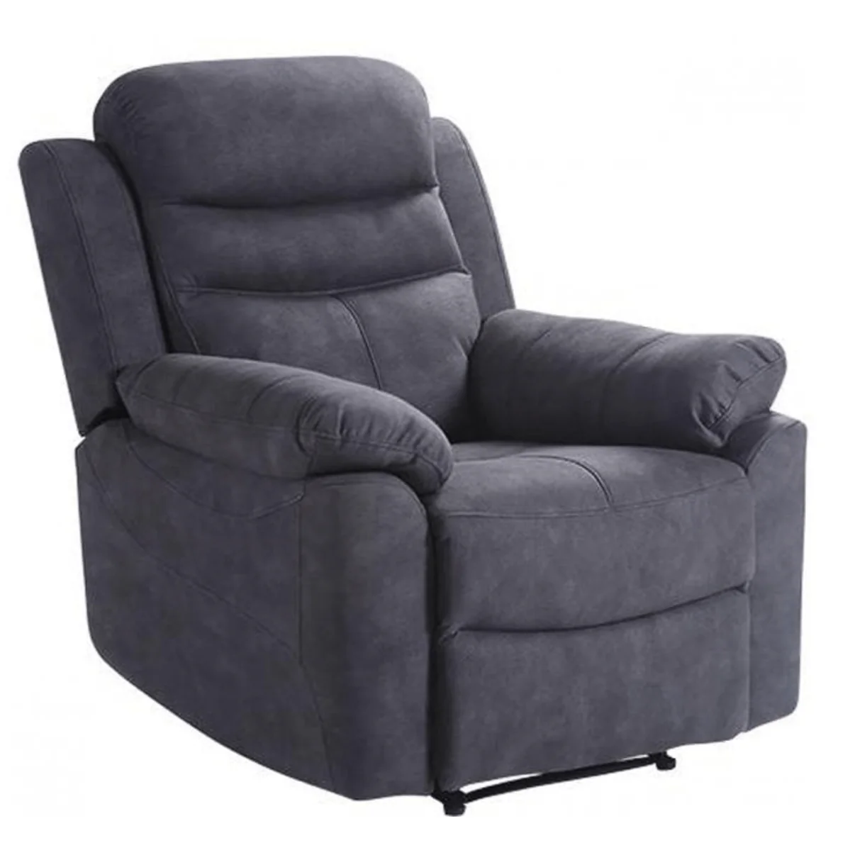 Gilford Grey Fabric Manual Recliner Armchair