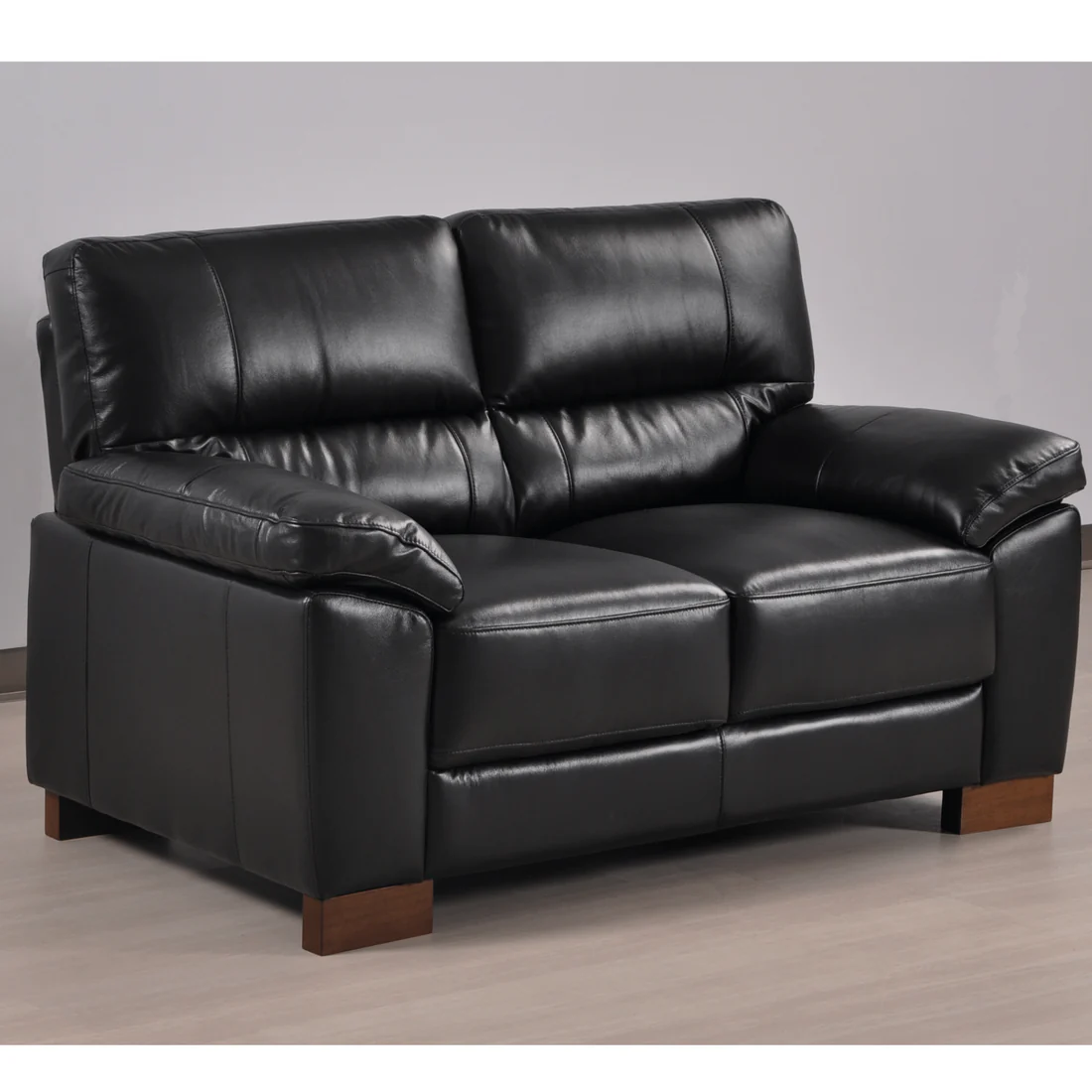 Pavilion Genuine Leather Black 3+2+1 Seater Sofa Set
