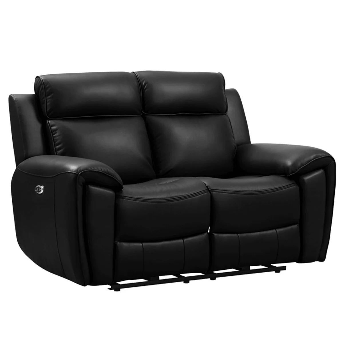 Nevara Genuine Leather Black Electric Power Recliner 3+2+1 Seater Sofa Set