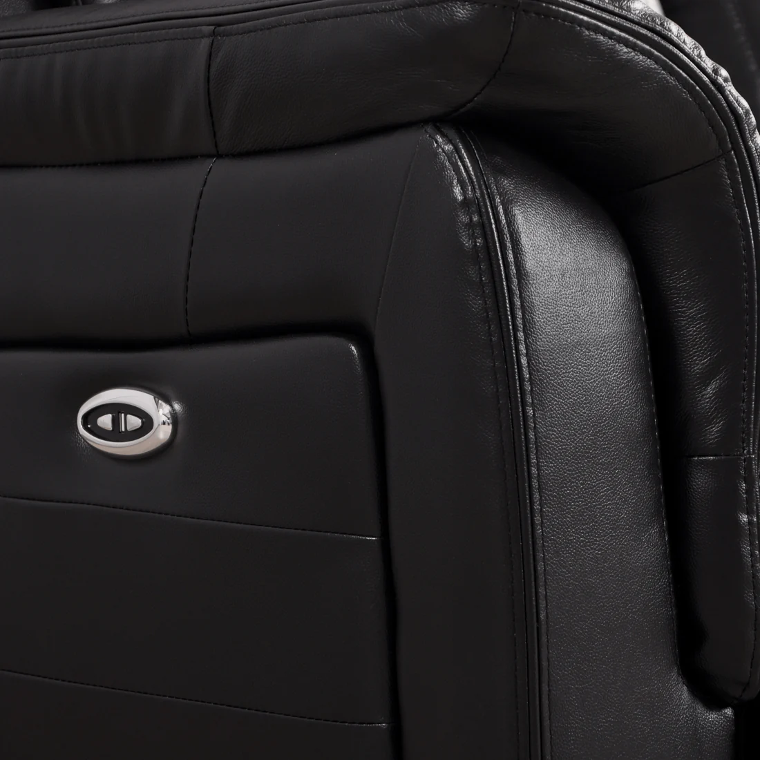 Bravado Genuine Leather Black Electric Power Recliner 2+2 Seater Set