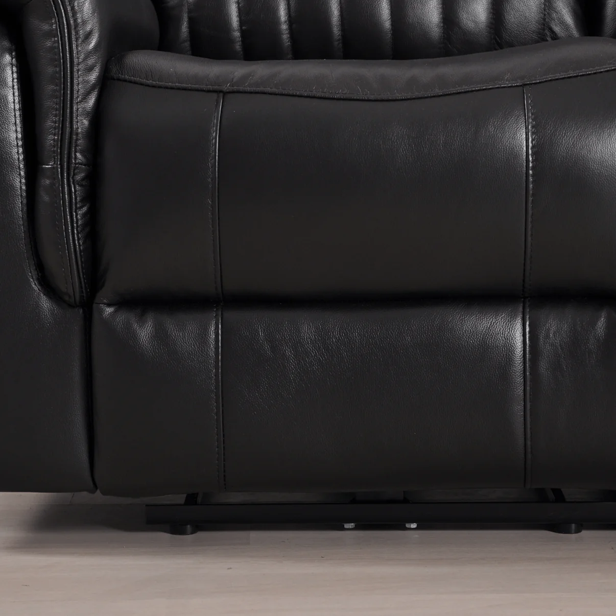 Bravado Genuine Leather Black Electric Power Recliner 3+2 Seater