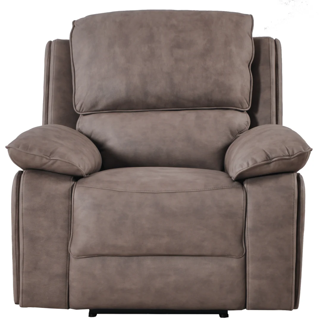 Elm Brown Suede Fabric Electric Recliner 2+1 Seater Sofa Set