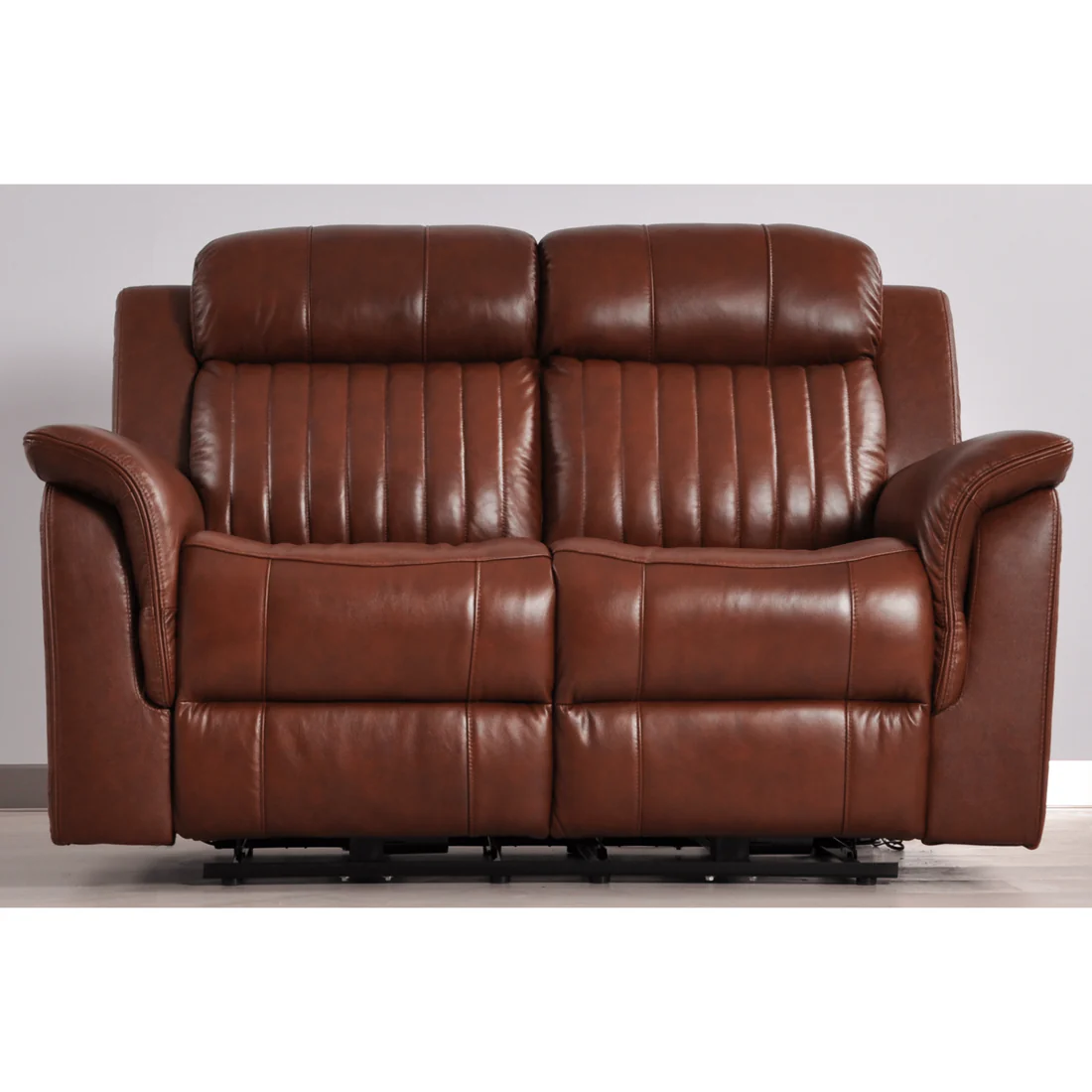 Bravado Genuine Leather Tan Electric Power Recliner 2+2 Seater Set