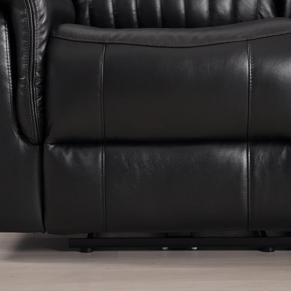 Bravado Genuine Leather Black Electric Power Recliner 2+2 Seater Set