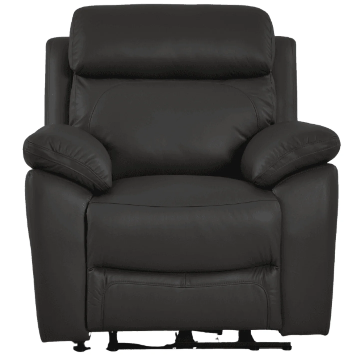 Newsome Genuine Leather Grey Electric Power Recliner Armchair