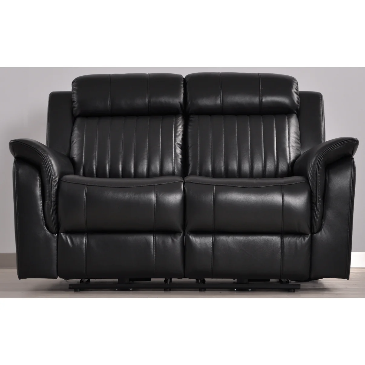 Bravado Genuine Leather Black Electric Power Recliner 3+2+1 Seater Sofa Set