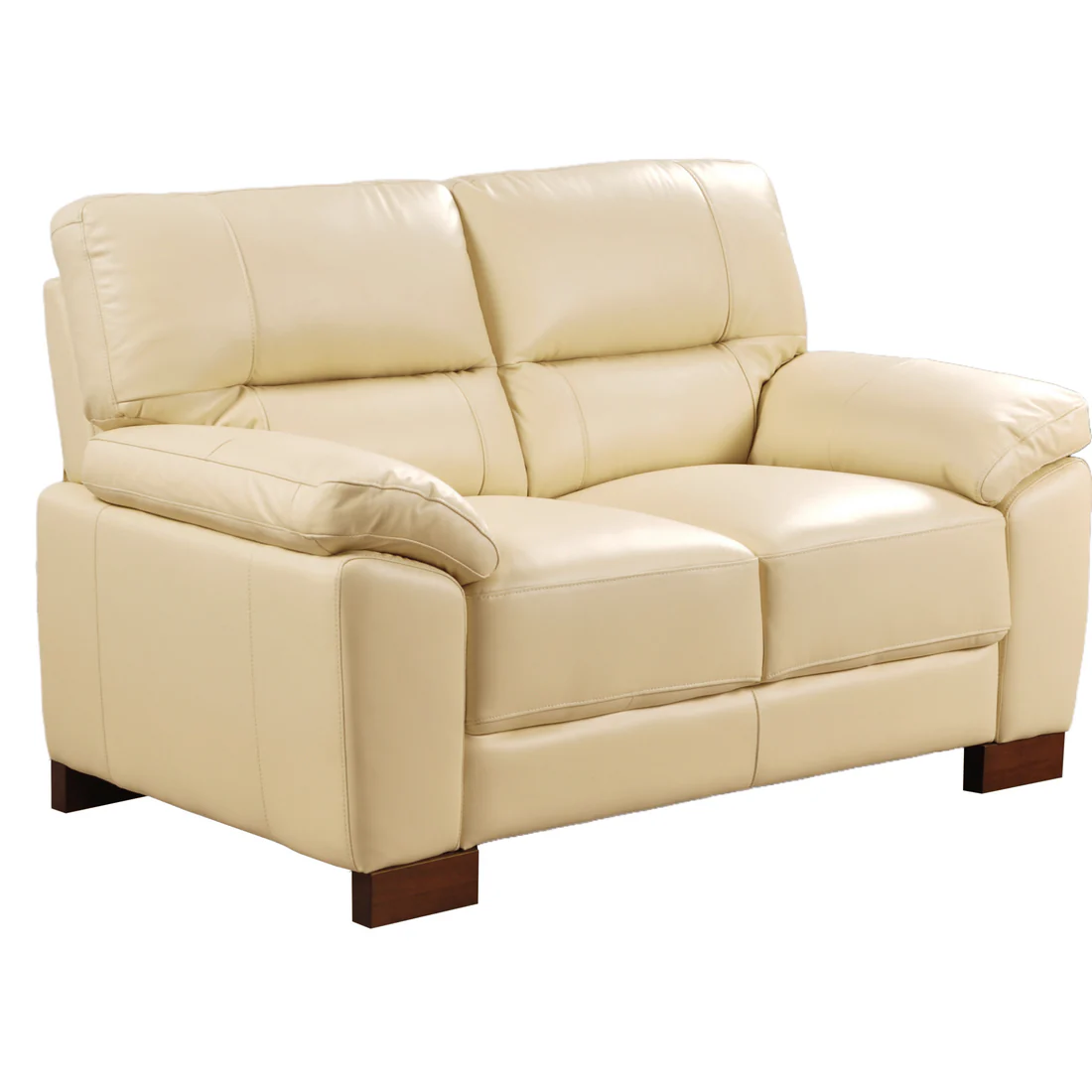 Pavilion Genuine Leather Cream 2+1 Seater Sofa Set