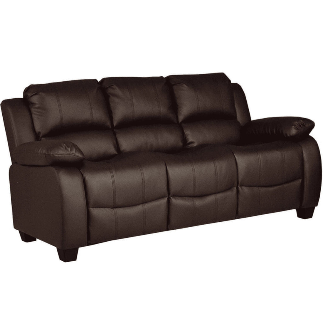 Brooker Brown Leather 3 Seater Sofa