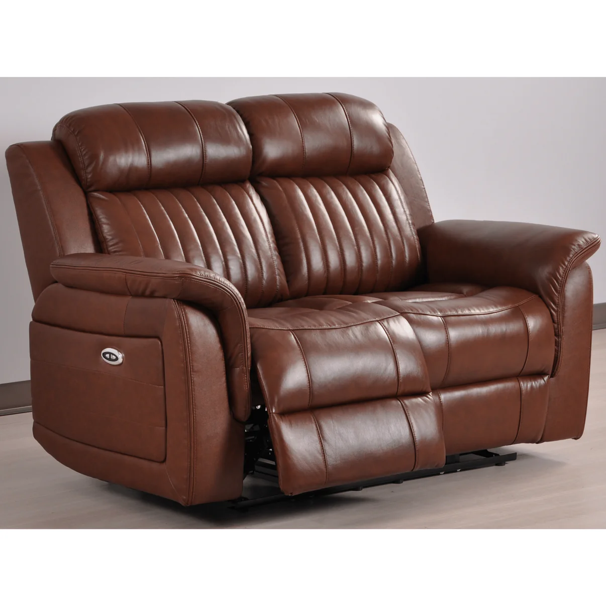 Bravado Genuine Leather Tan Electric Power Recliner 3+2+1 Seater Sofa Set