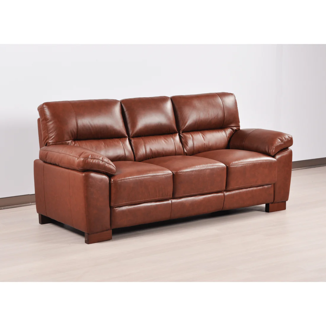 Pavilion Genuine Leather Tan 3+2+1 Seater Sofa Set