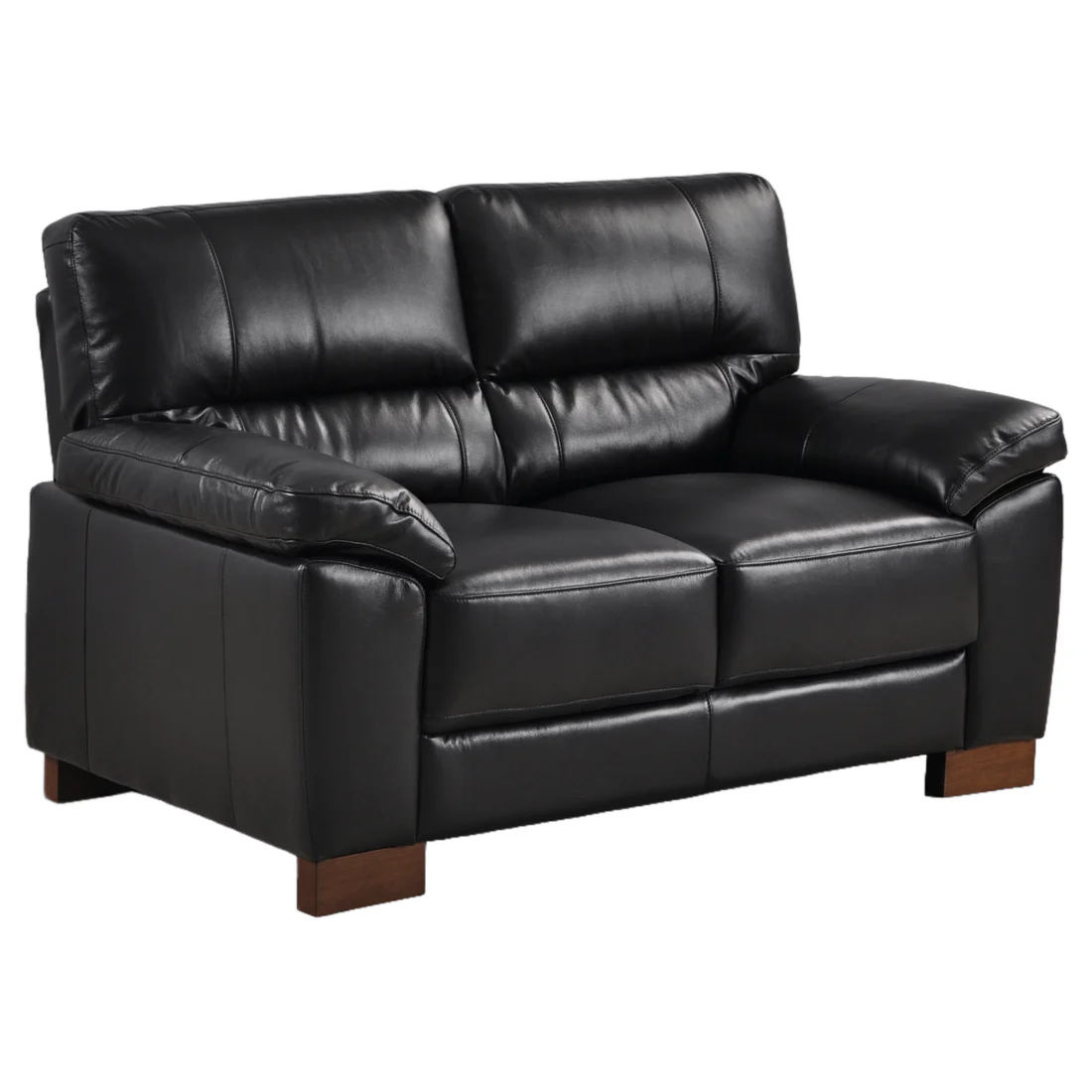 Pavilion Genuine Leather Black 3+2 Seater Sofa Set