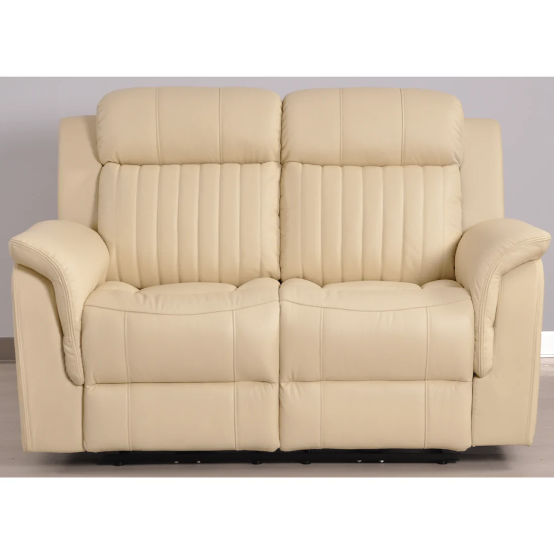Bravado Genuine Leather Cream Electric Power Recliner 2+2 Seater Set
