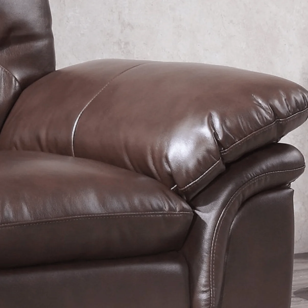 Amaya Brown Leather Armchair