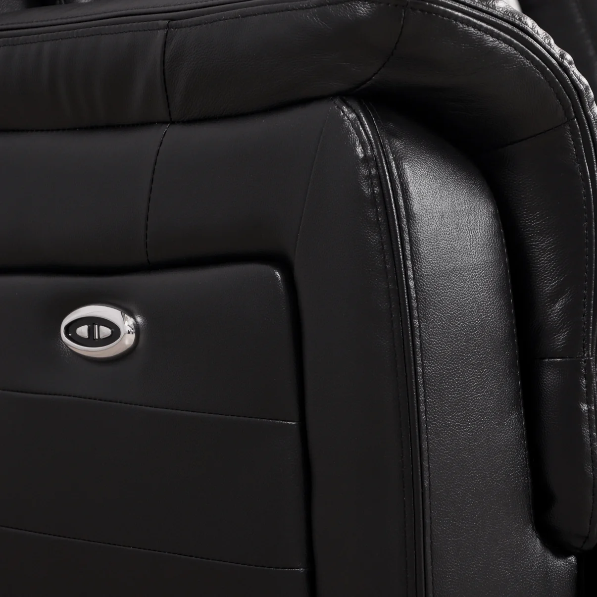 Bravado Genuine Leather Black Electric Power Recliner 3+3 Seater Set