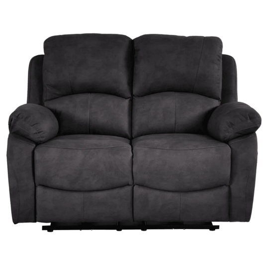 Pittsburgh Grey Fabric Electric Recliner 2 Seater Sofa