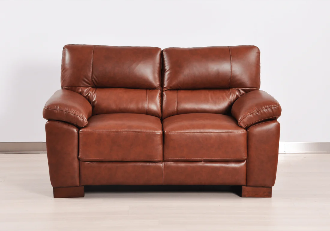 Pavilion Genuine Leather Tan 2+2 Seater Sofa Set