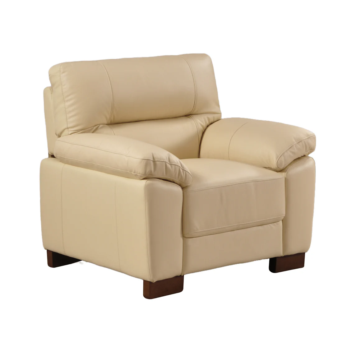 Pavilion Genuine Leather Cream 3+2+1 Seater Sofa Set