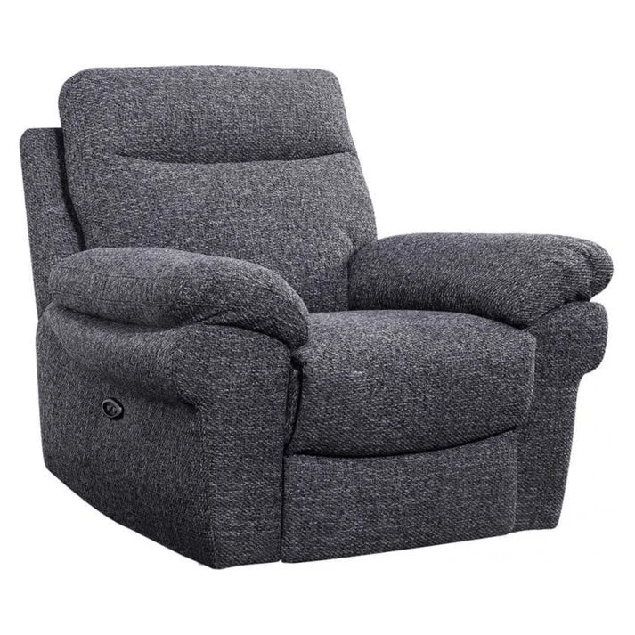 Tamla Grey Fabric Electric Recliner Armchair