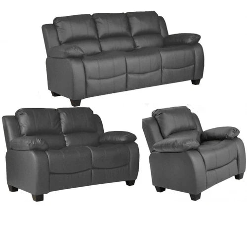 Brooker Brown Leather 3+2+1 Seater Sofa Set